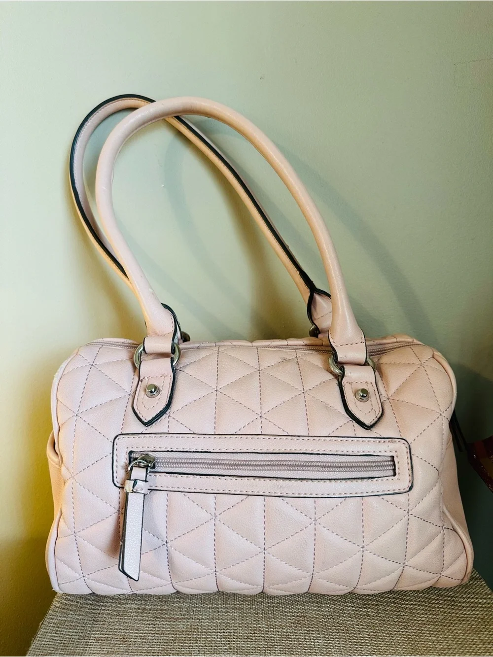 Jessica Simpson Quilted Soft Pink Women's Shoulder Bag
